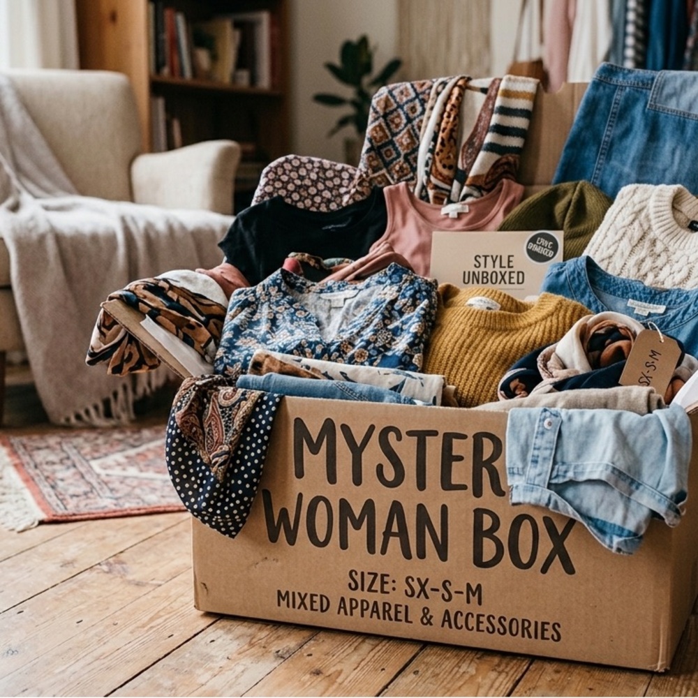 Mystery Woman Box - Mixed Apparel (Multicolor)size xs-s-m 15 items